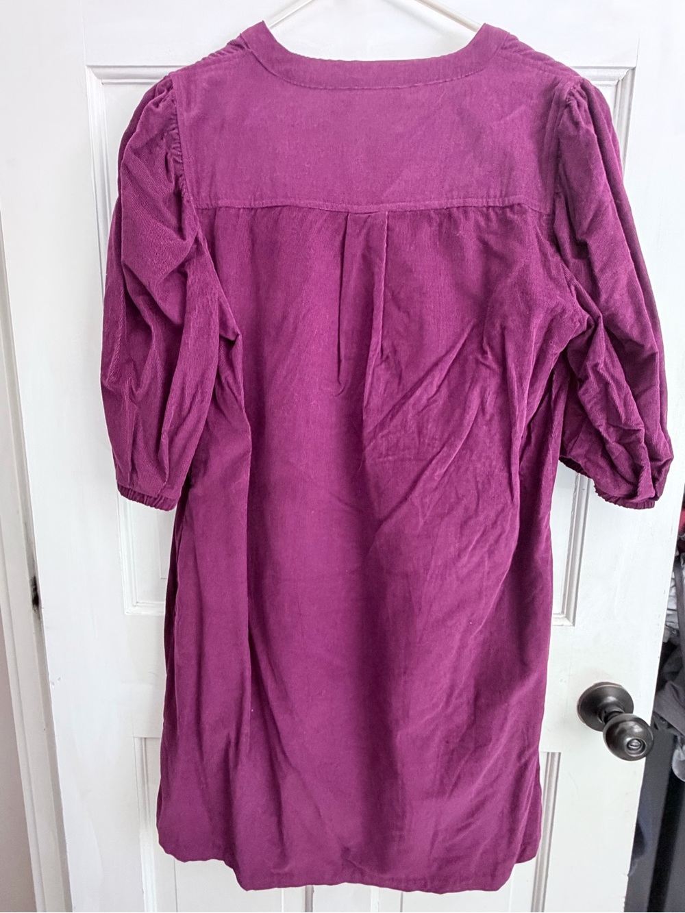 GAP Plum Ribbed Button-Up Top - Picture 3 of 3